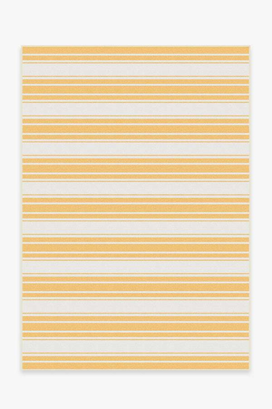 6 9 Outdoor Rugs * | Wholesale Ruggable Outdoor Marina Stripe Yellow Rug