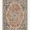 8 10 Red Area Rugs * | Promo Ruggable Adeline Antique Red Rug