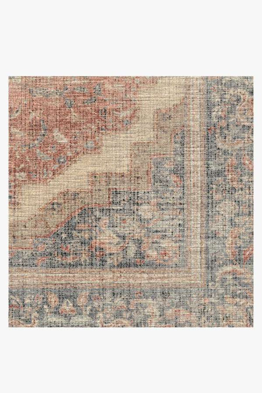 8 10 Red Area Rugs * | Promo Ruggable Adeline Antique Red Rug