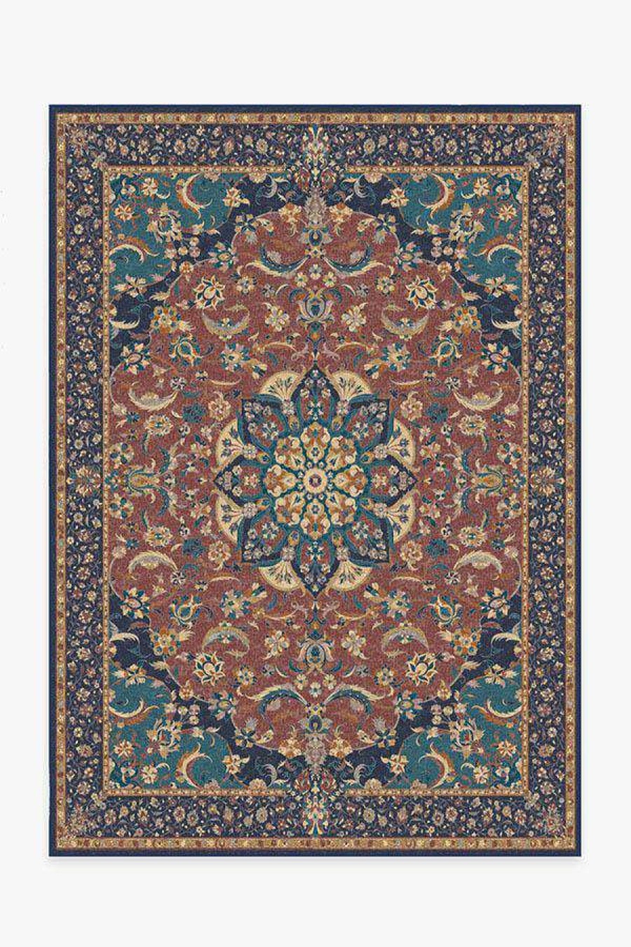 8 10 Red Area Rugs * | Best Deal Ruggable Sima Burgundy Rug