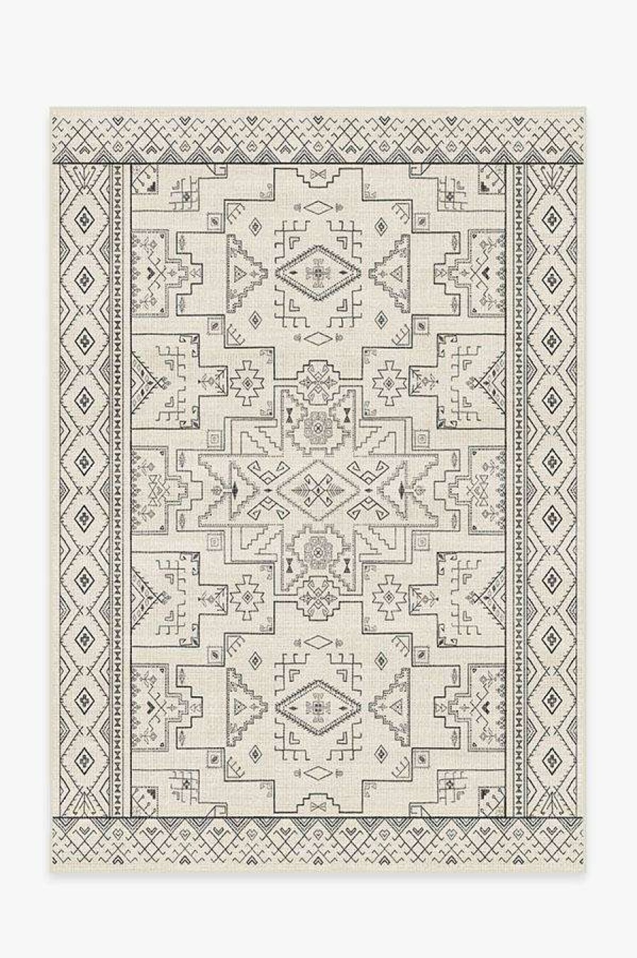 8 10 Black And White Rugs * | Best Sale Ruggable Leelu Black & White Rug