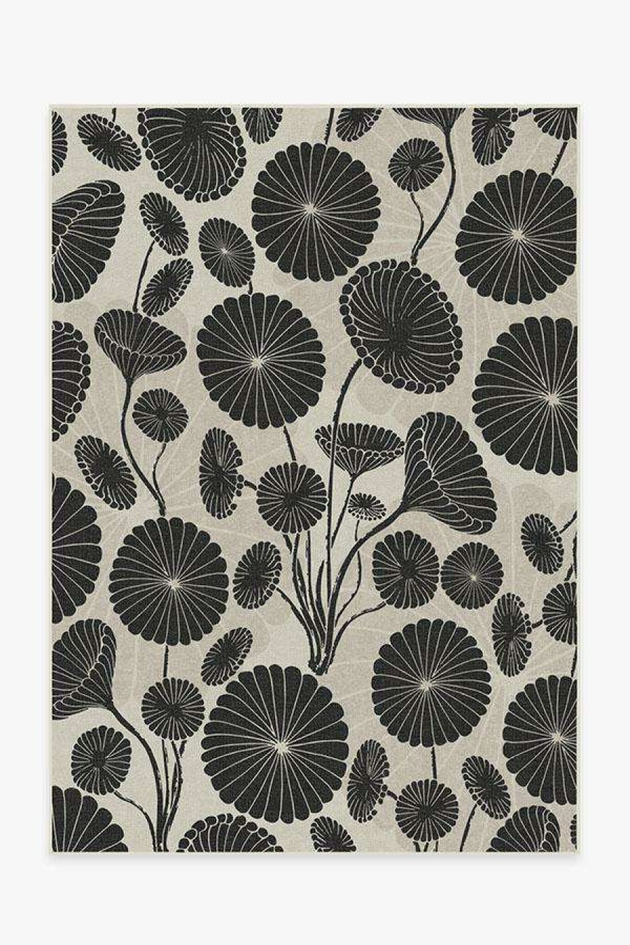 8 10 Black And White Rugs * | Best Deal Ruggable Cynthia Rowley Pompom Black & White Rug