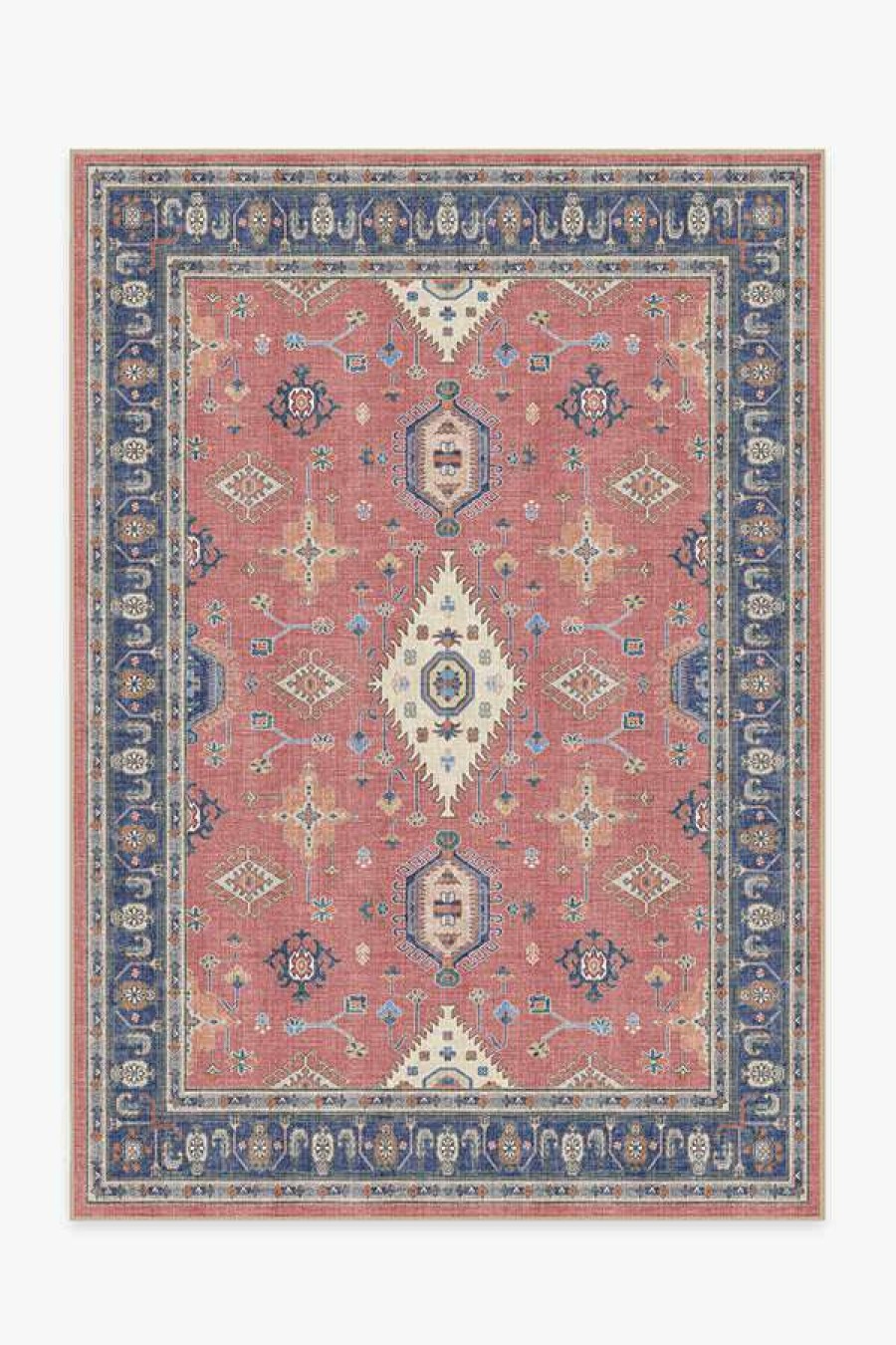 6 9 Outdoor Rugs * | Deals Ruggable Outdoor Ranier Cayenne Red Rug