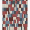 8 10 Red Area Rugs * | Best Deal Ruggable Blockera Red Rug