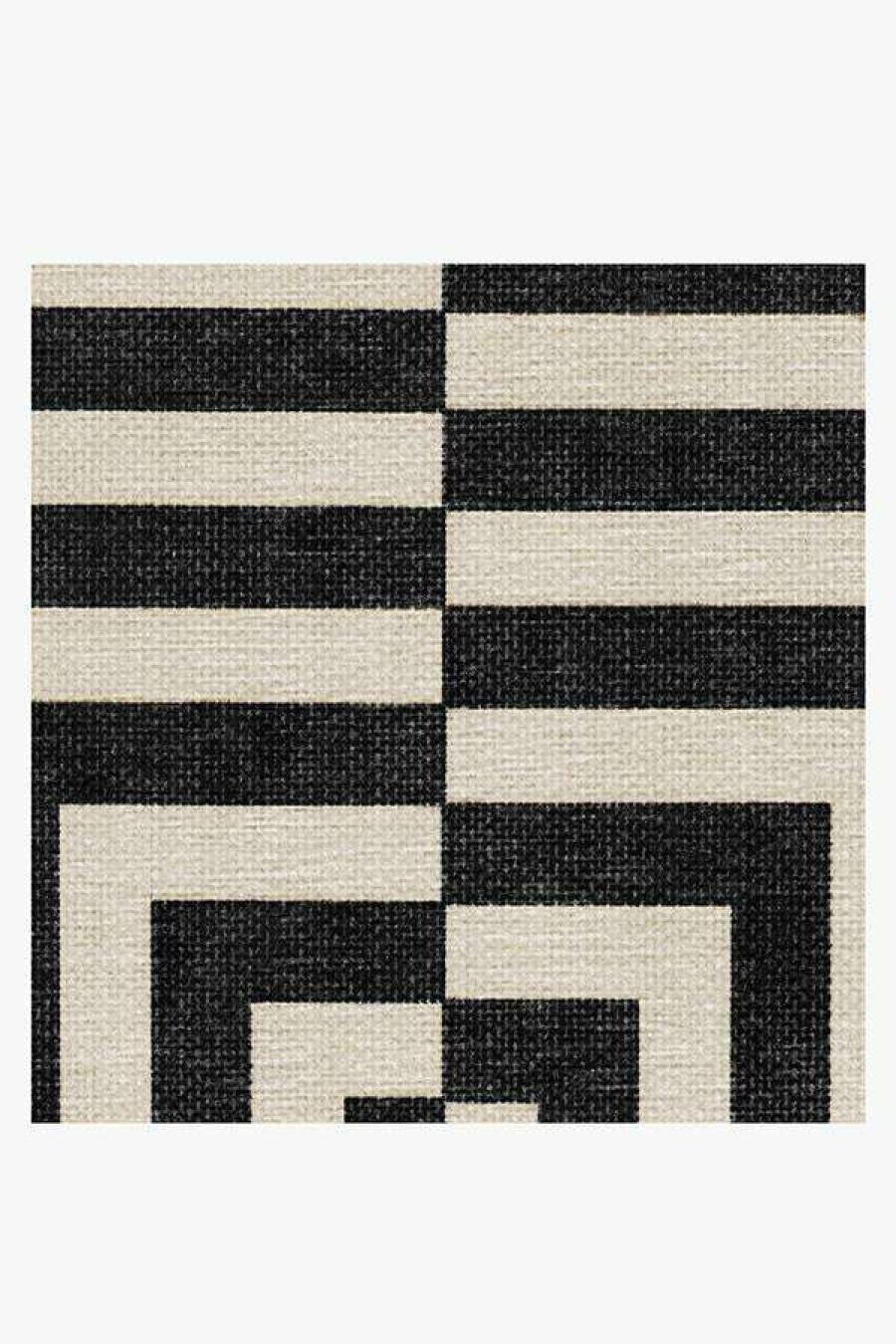 8 10 Black And White Rugs * | Promo Ruggable Jonathan Adler Op Art Charcoal Rug