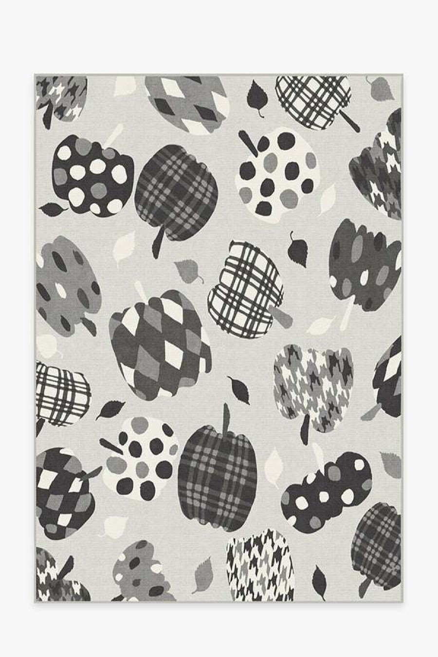 8 10 Black And White Rugs * | Best Deal Ruggable Pumpkin Black & White Rug