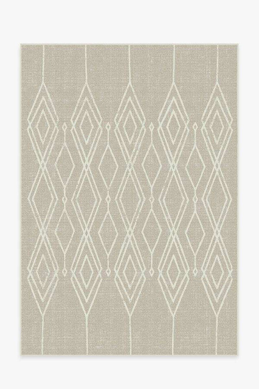 6 9 Outdoor Rugs * | Top 10 Ruggable Outdoor Gemma Lattice Natural Rug