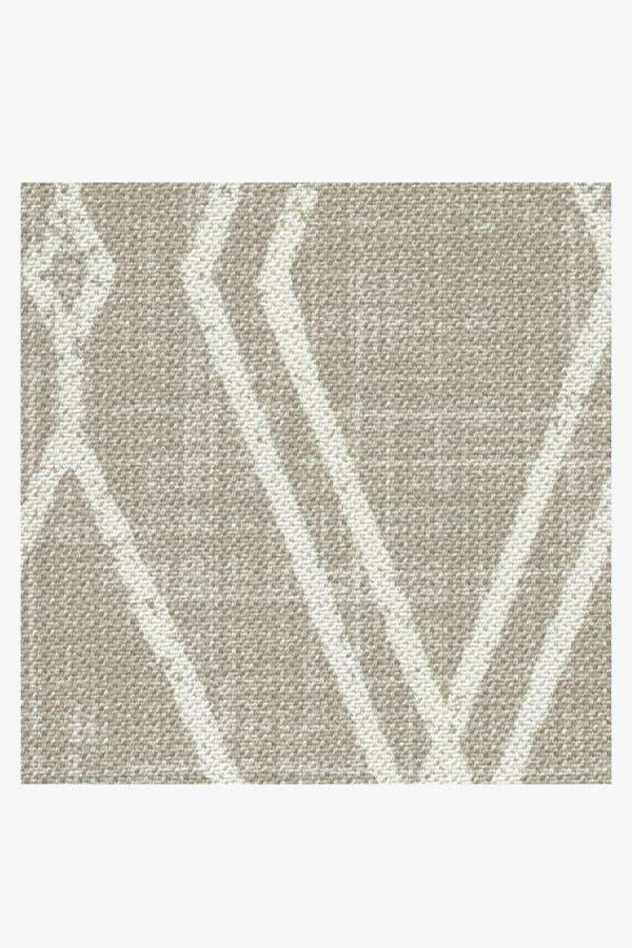 6 9 Outdoor Rugs * | Top 10 Ruggable Outdoor Gemma Lattice Natural Rug