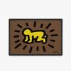 Abstract Rugs * | Wholesale Ruggable Keith Haring Radiant Baby Yellow Doormat