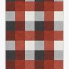 8 10 Red Area Rugs * | Promo Ruggable Buffalo Plaid Black & Red Rug