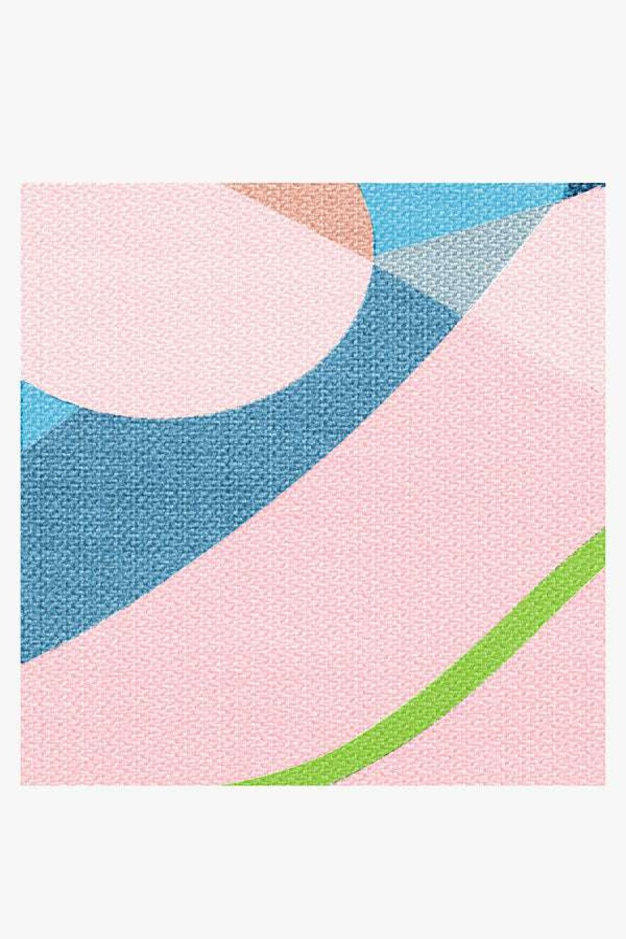 6 9 Outdoor Rugs * | Hot Sale Ruggable Monica Ahanonu Outdoor Mango Sunny Pink Rug