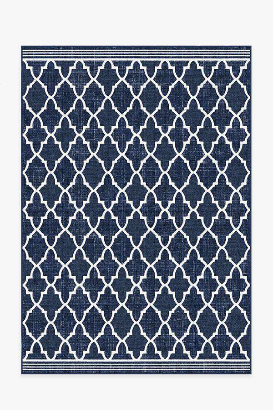 6 9 Outdoor Rugs * | Discount Ruggable Outdoor Varia Trellis Royal Blue Rug