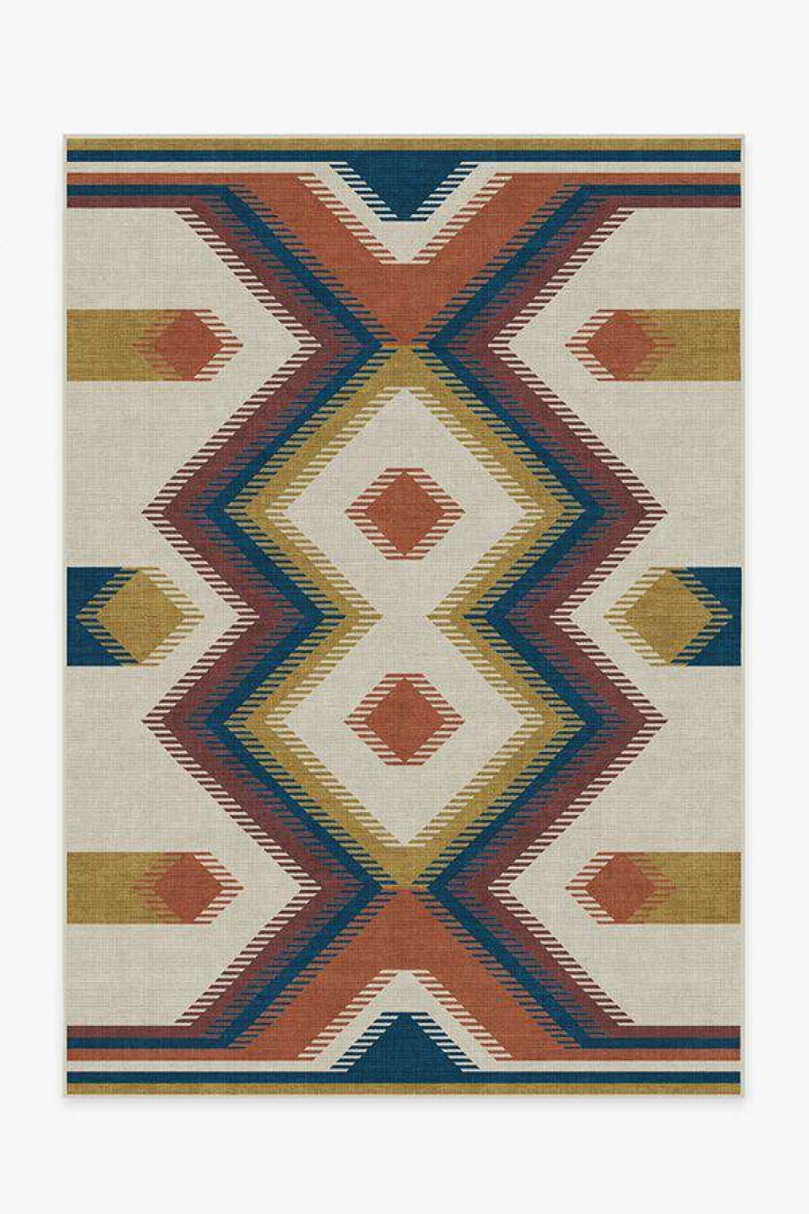 8 10 Red Area Rugs * | Flash Sale Ruggable Anza Polychrome Rug