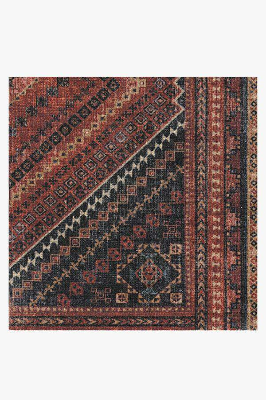 8 10 Red Area Rugs * | Top 10 Ruggable Kaden Amber Red Rug