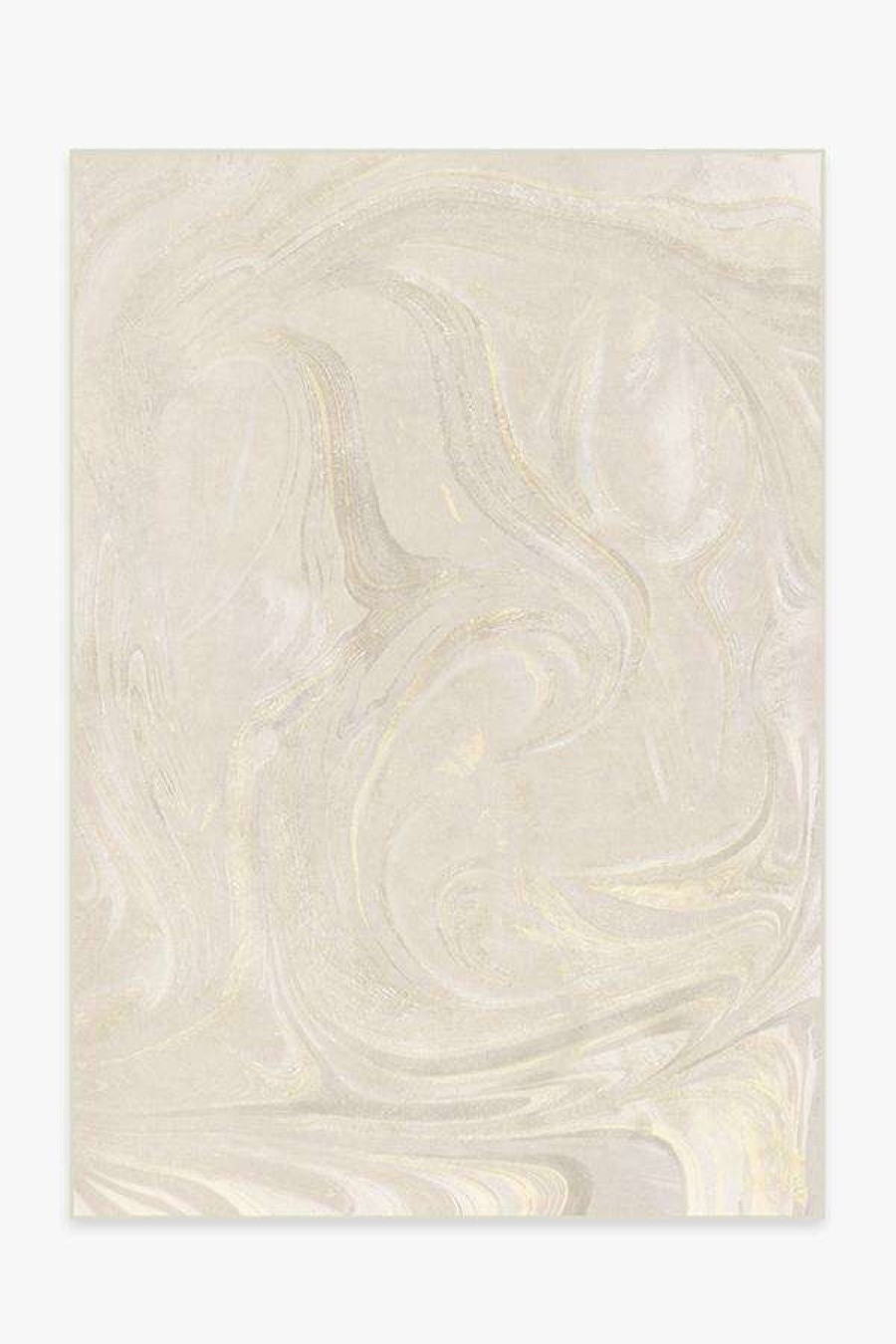 Abstract Rugs * | Cheapest Ruggable Marble Golden Ivory Rug