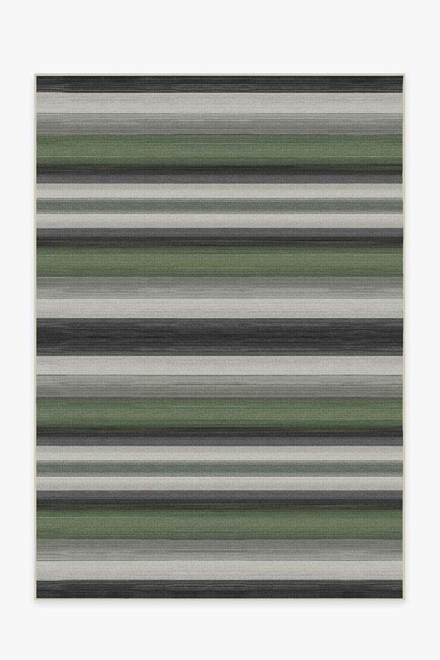 6 9 Outdoor Rugs * | Best Pirce Ruggable Outdoor Serape Stripe Green Rug