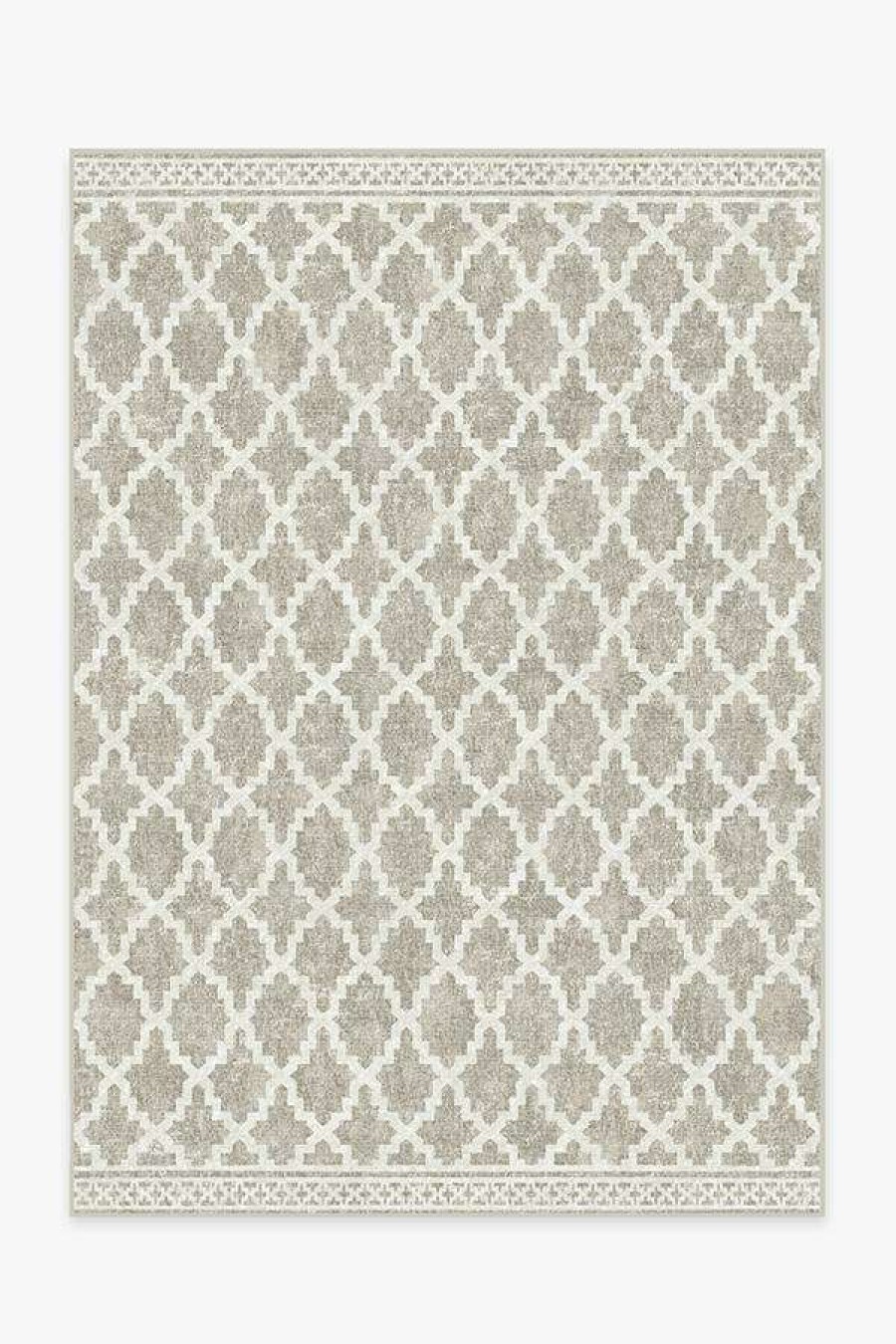 6 9 Outdoor Rugs * | Deals Ruggable Outdoor Cleo Trellis Natural Rug