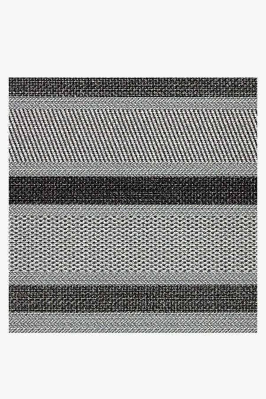 6 9 Outdoor Rugs * | Top 10 Ruggable Outdoor Picnic Border Grey Rug