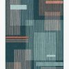 Abstract Rugs * | Brand New Ruggable Sale Quadra Teal Rug