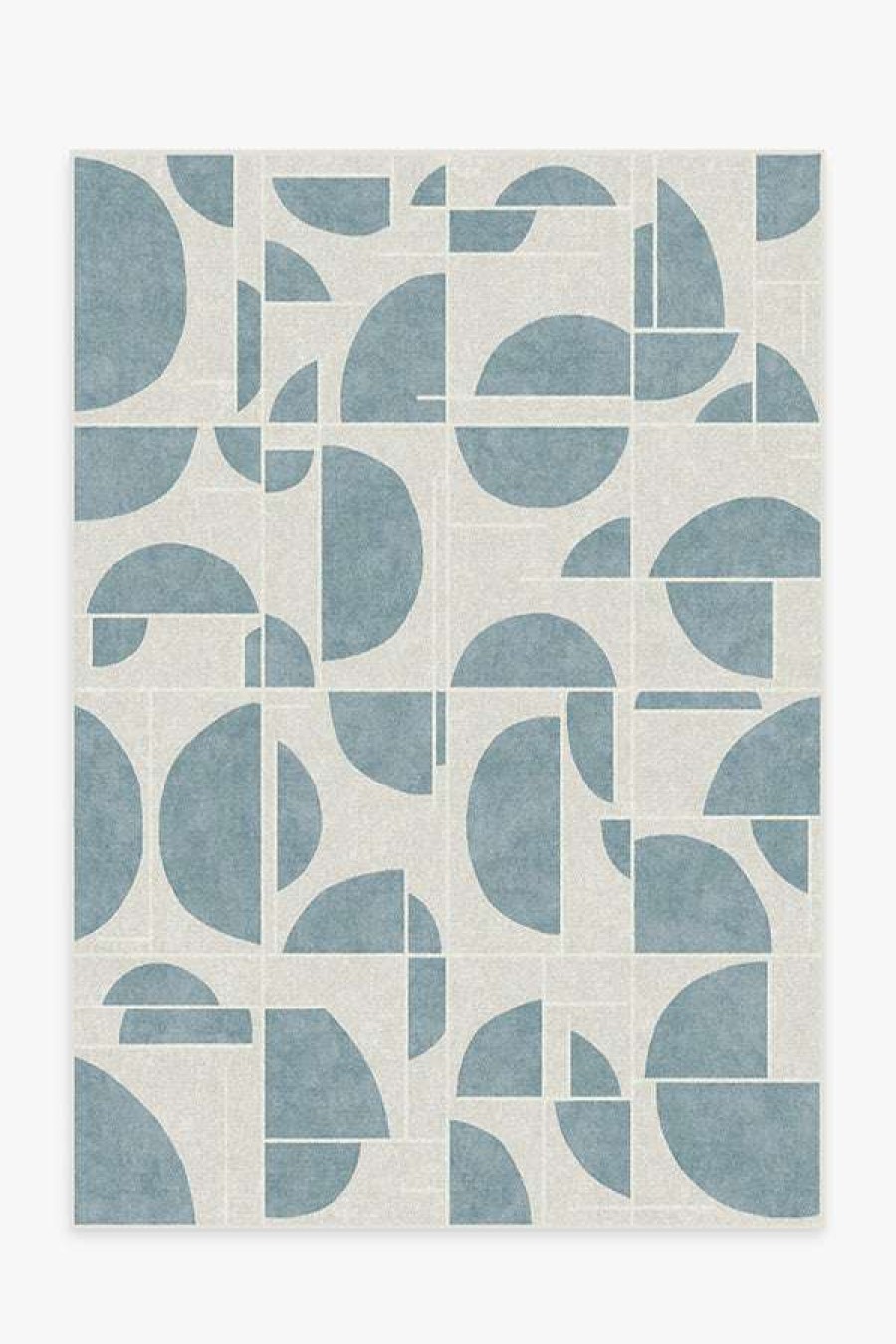 Abstract Rugs * | Cheap Ruggable Nina Takesh Lune Slate Blue Rug