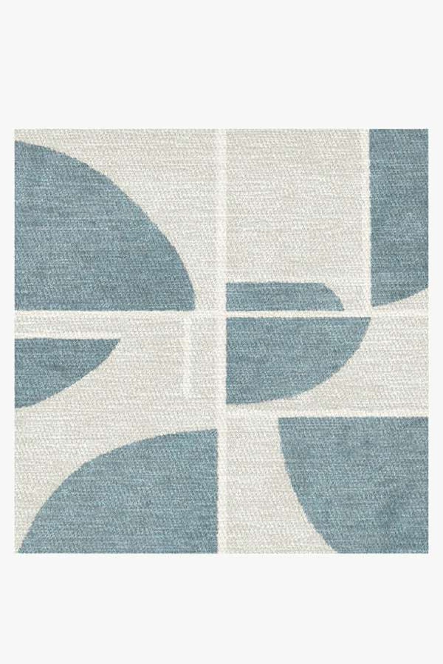 Abstract Rugs * | Cheap Ruggable Nina Takesh Lune Slate Blue Rug