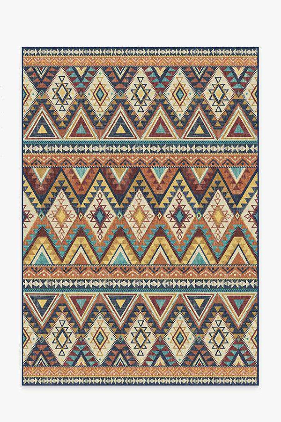 8 10 Red Area Rugs * | Hot Sale Ruggable Adobe Multicolor Rug