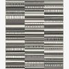 6 9 Outdoor Rugs * | Top 10 Ruggable Outdoor Riviera Stripe Black & White Rug