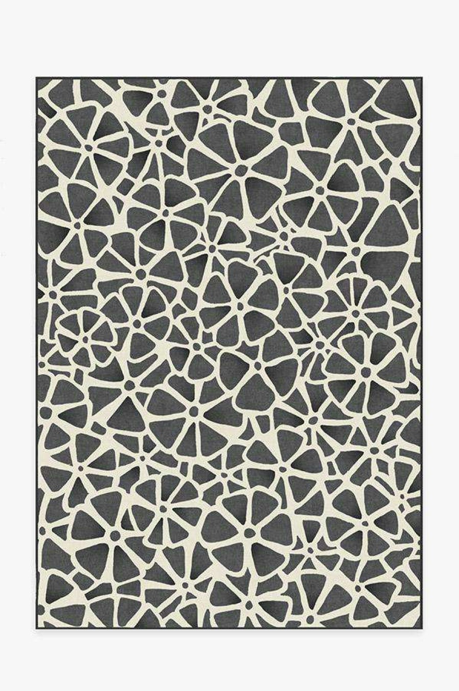 8 10 Black And White Rugs * | Coupon Ruggable Oleander Greyscale Rug