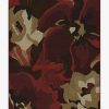 8 10 Red Area Rugs * | Wholesale Ruggable Poppy Floral Red Rug