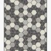 6 9 Outdoor Rugs * | Promo Ruggable Outdoor Honeycomb Black Rug