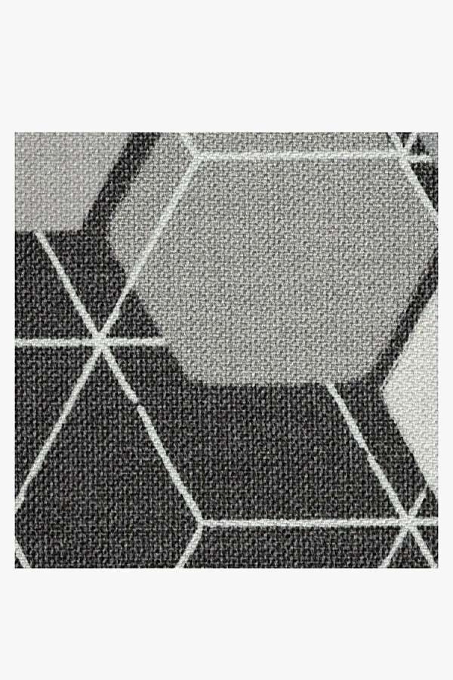 6 9 Outdoor Rugs * | Promo Ruggable Outdoor Honeycomb Black Rug