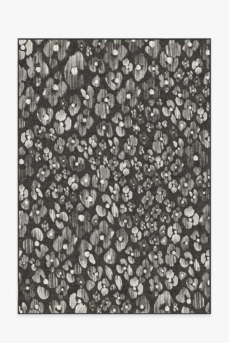 8 10 Black And White Rugs * | Brand New Ruggable Ayana Charcoal Rug