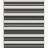 6 9 Outdoor Rugs * | New Ruggable Outdoor Marina Stripe Black Rug