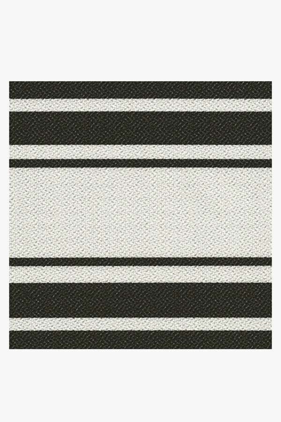 6 9 Outdoor Rugs * | New Ruggable Outdoor Marina Stripe Black Rug