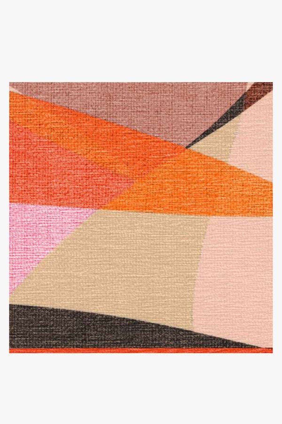 Abstract Rugs * | Best Reviews Of Ruggable Monica Ahanonu Carrot Sunrise Rug