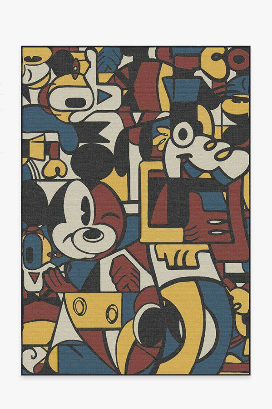 Abstract Rugs * | Best Deal Ruggable Mickey & Friends Multicolor Rug