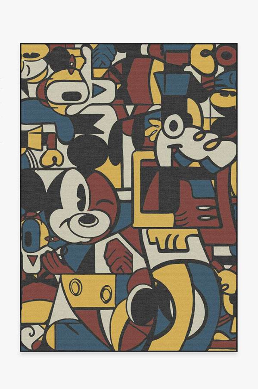 Abstract Rugs * | Best Deal Ruggable Mickey & Friends Multicolor Rug