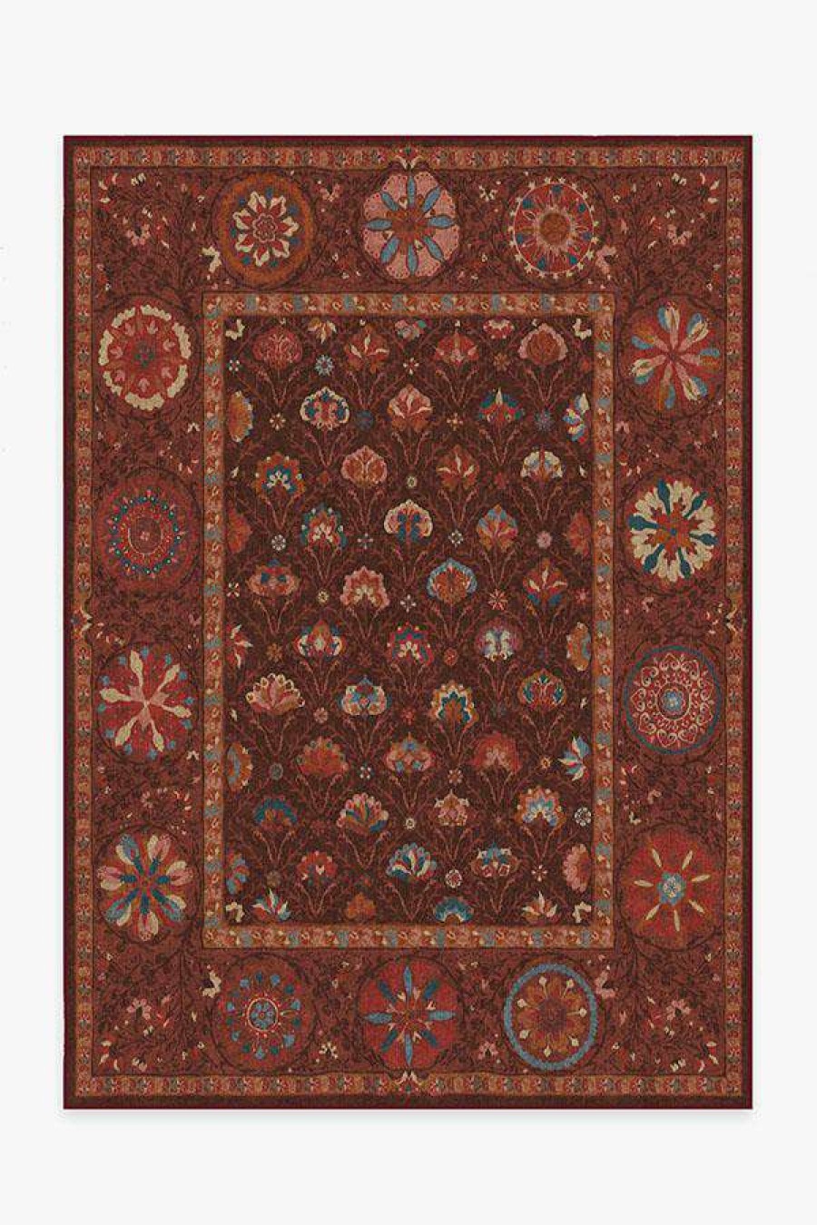 8 10 Red Area Rugs * | Wholesale Ruggable Latiff Autumn Rug