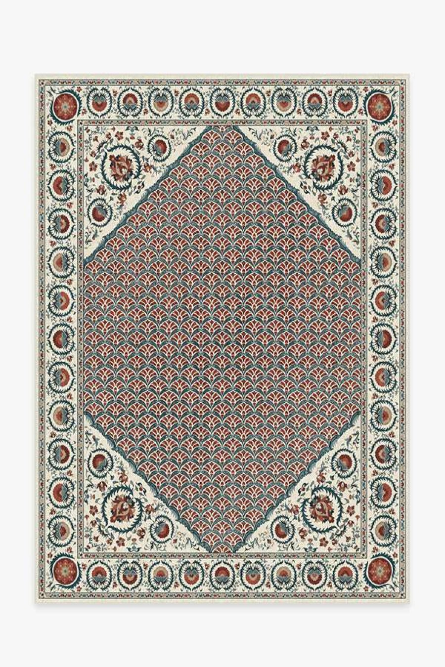 8 10 Red Area Rugs * | Flash Sale Ruggable Samira Suzani Imari Rug