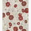 8 10 Red Area Rugs * | Best Sale Ruggable Floret Ruby Rug