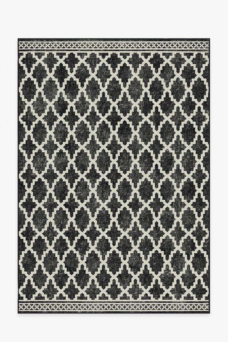 6 9 Outdoor Rugs * | Discount Ruggable Outdoor Cleo Trellis Black Rug