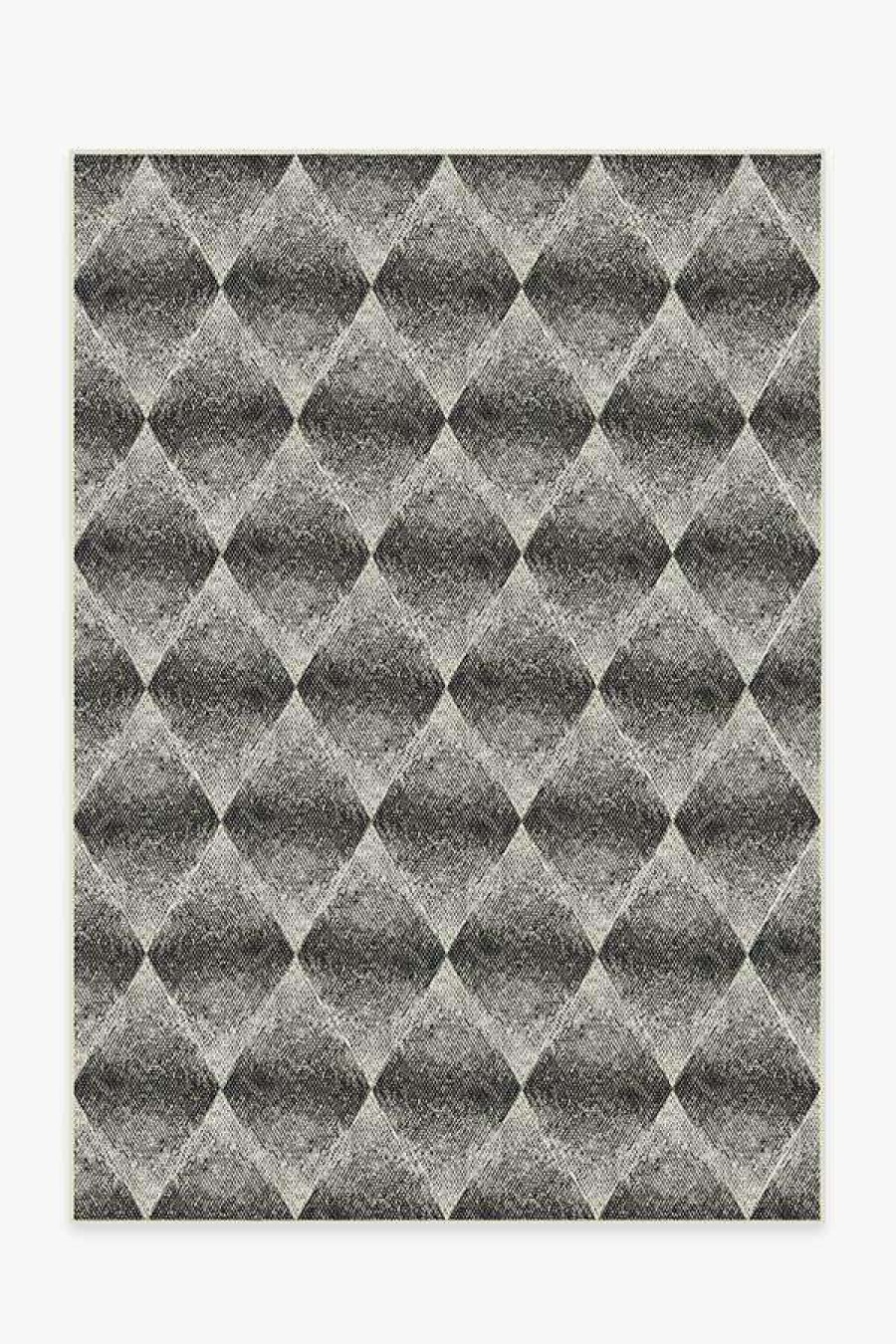 6 9 Outdoor Rugs * | Cheapest Ruggable Outdoor Kumo Diamond Black Rug