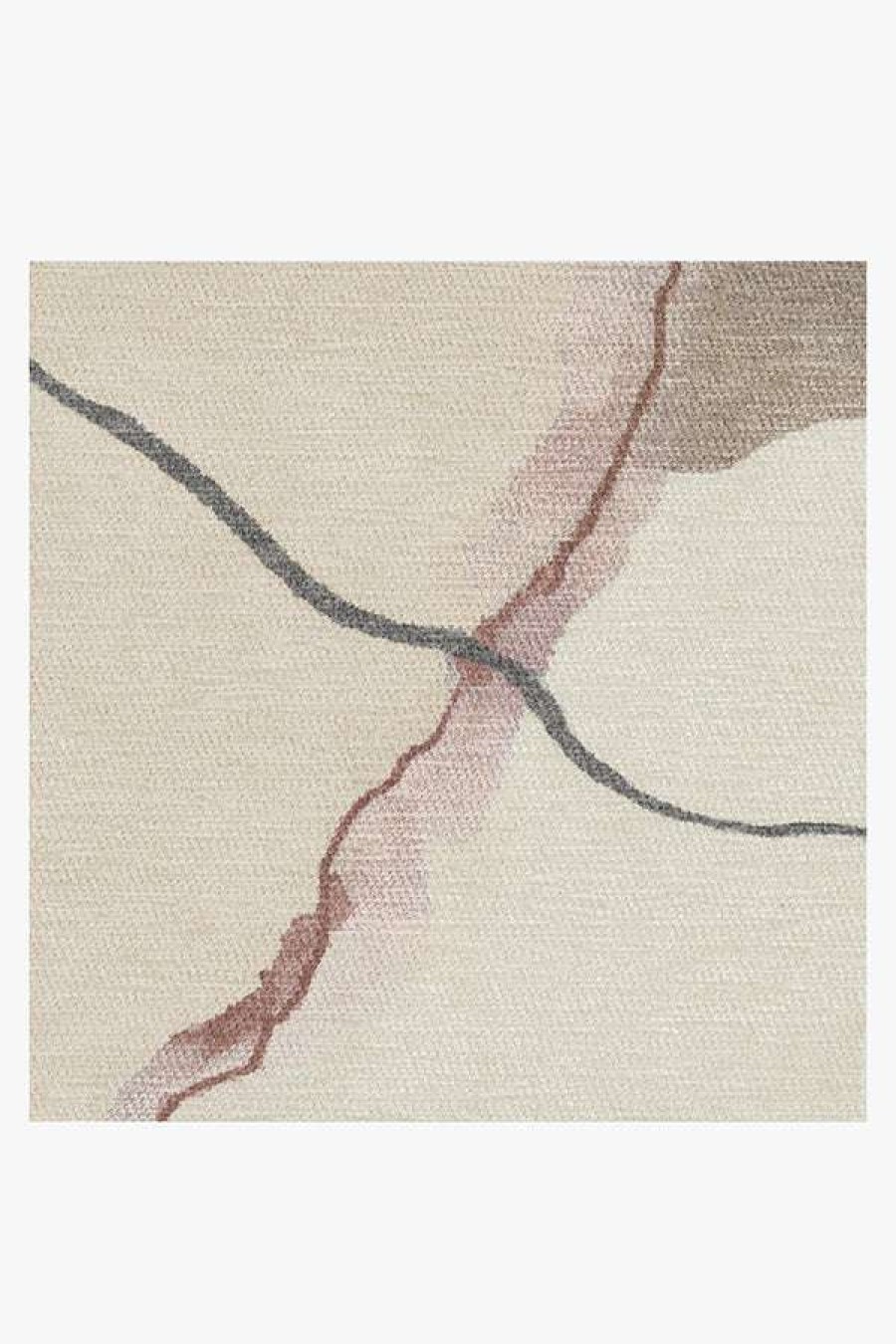 Abstract Rugs * | Outlet Ruggable Nina Takesh Loire Ivory Quartz Rug