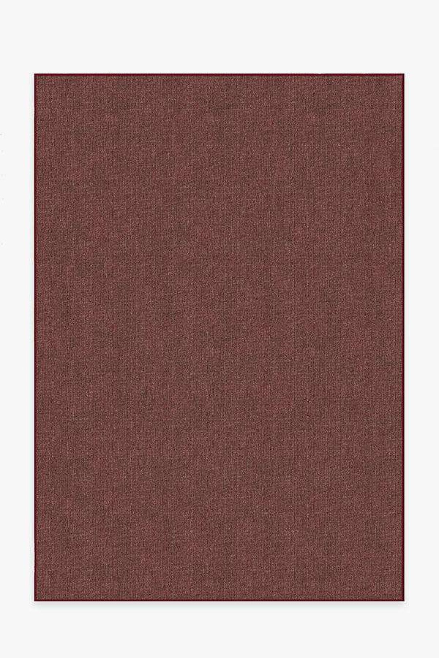 8 10 Red Area Rugs * | Best Deal Ruggable Heathered Solid Burgundy Rug