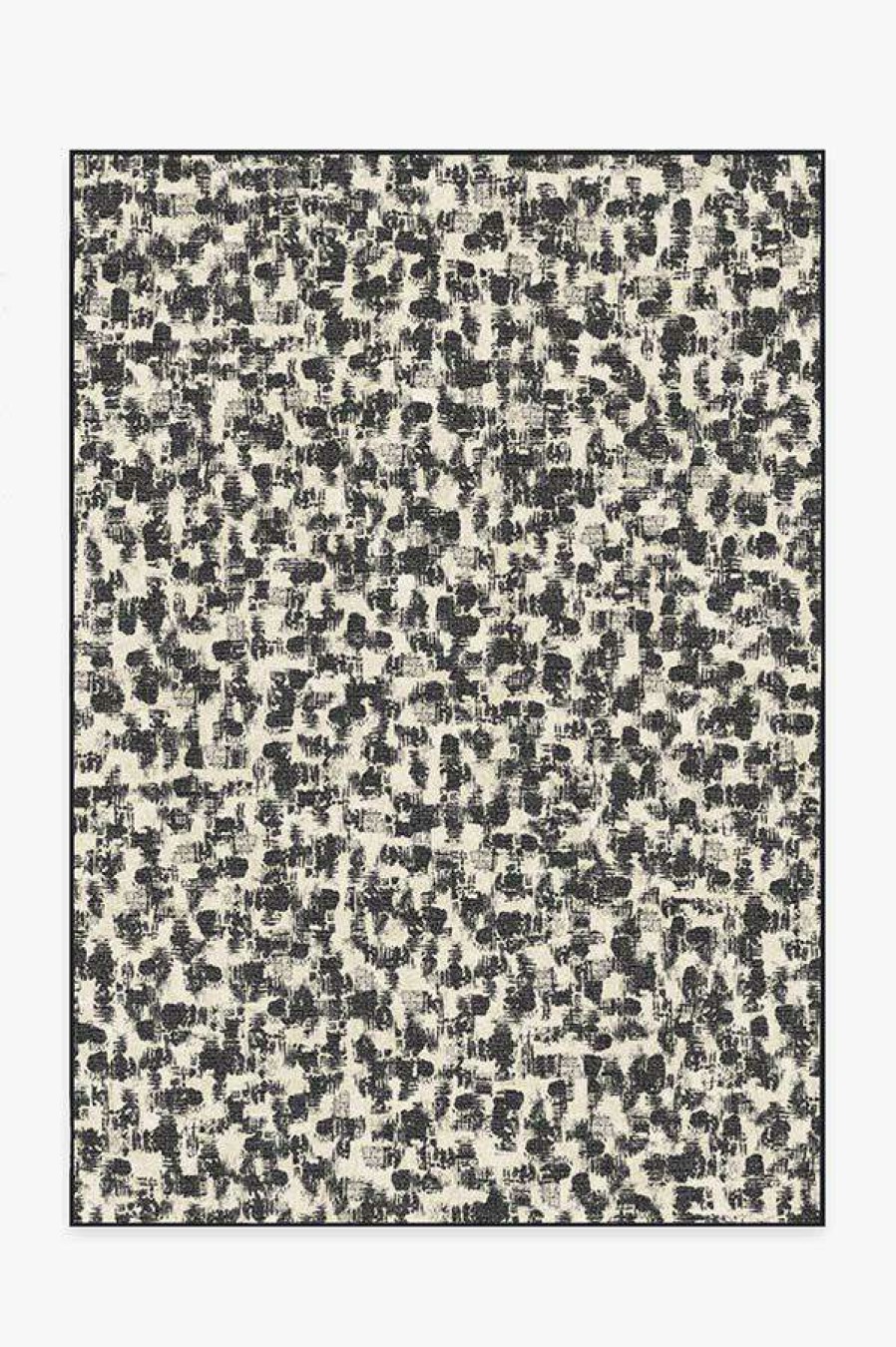 8 10 Black And White Rugs * | Best Deal Ruggable Ponto Black & White Rug