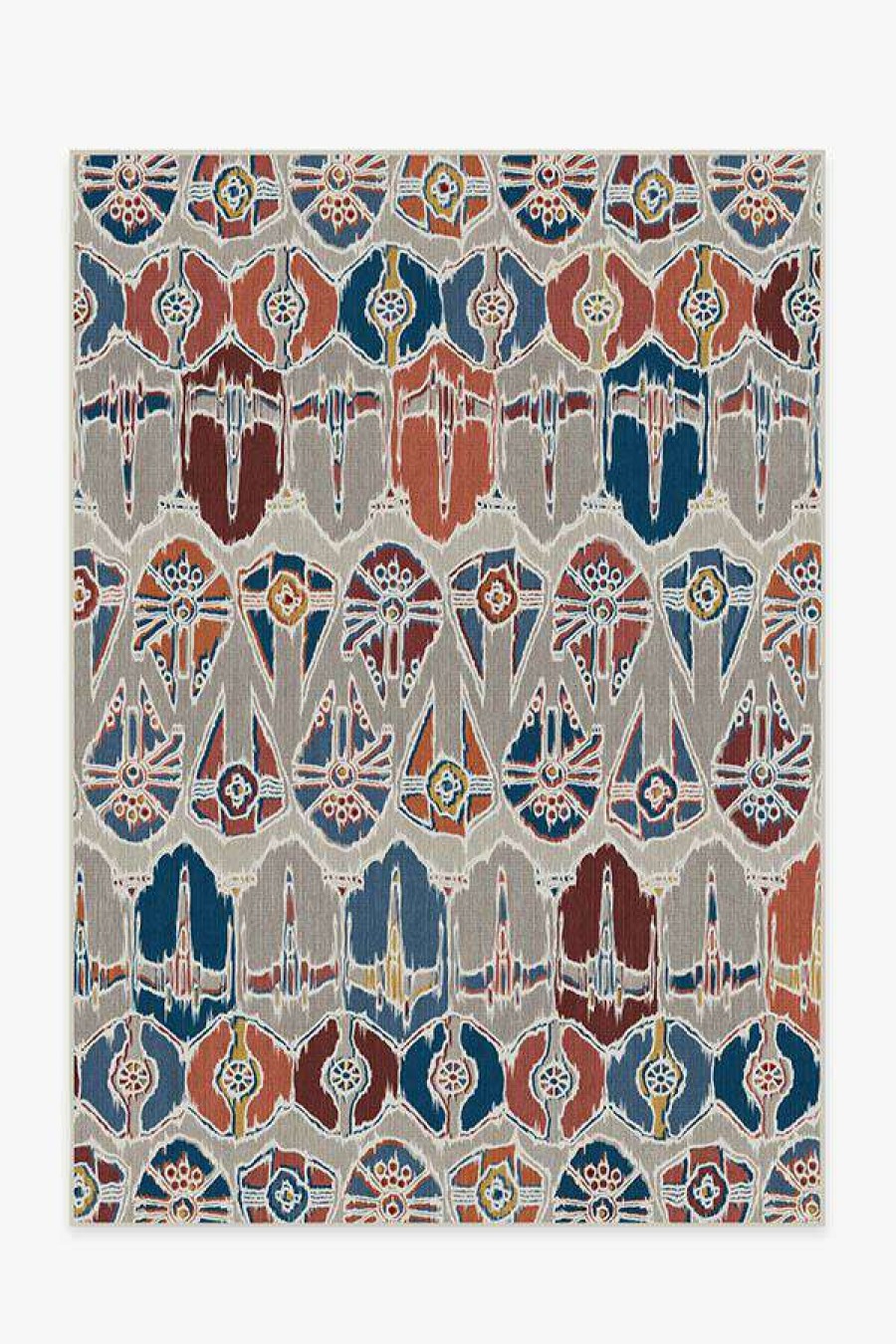 8 10 Red Area Rugs * | Deals Ruggable Corellian Ikat Polychrome Rug