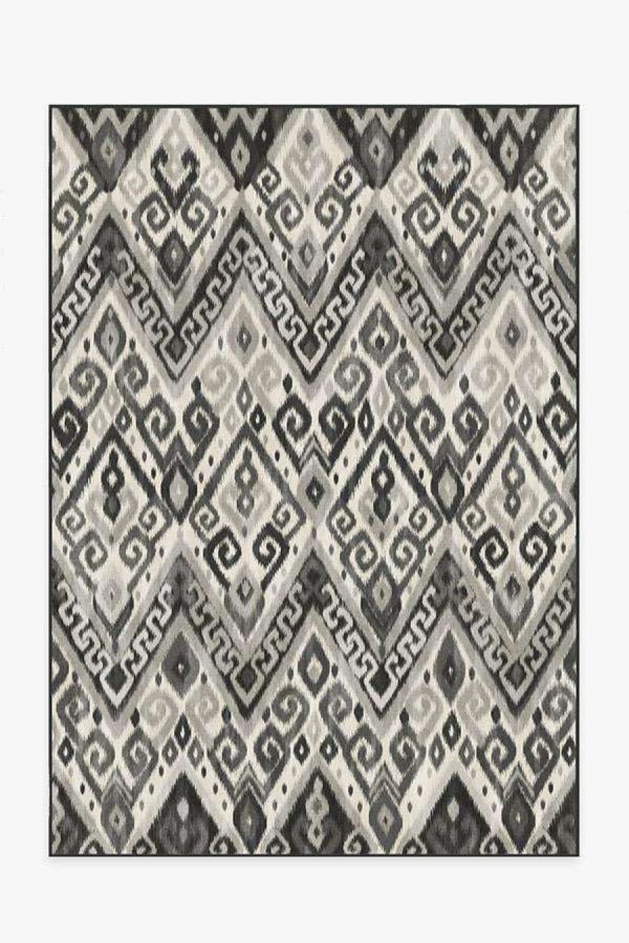 8 10 Black And White Rugs * | Buy Ruggable Orissa Grey Rug