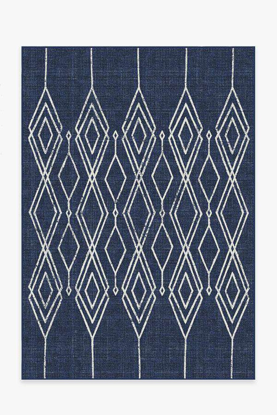 6 9 Outdoor Rugs * | Coupon Ruggable Outdoor Gemma Lattice Royal Blue Rug