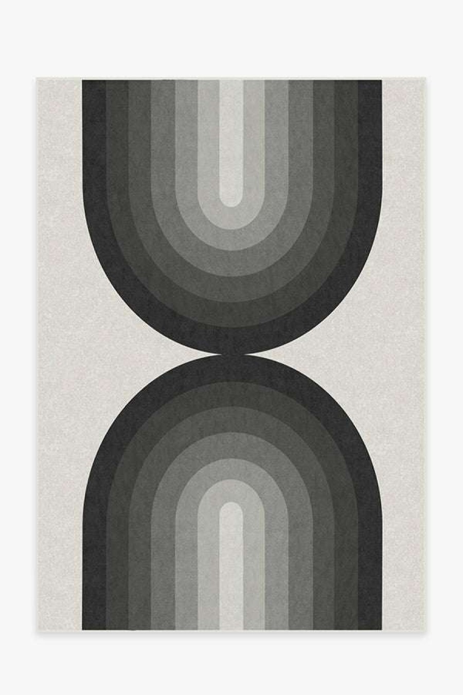 8 10 Black And White Rugs * | Buy Ruggable Absida Greyscale Rug