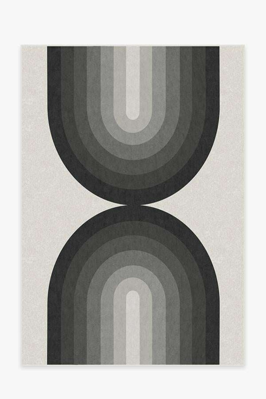 8 10 Black And White Rugs * | Buy Ruggable Absida Greyscale Rug